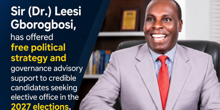 2027: Gborogbosi Offers Free Strategy and Governance Support to Credible Rivers Candidates
